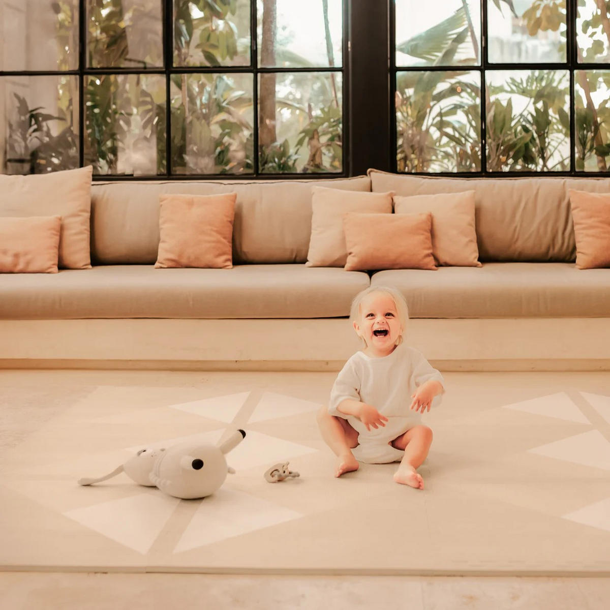 SPIELMATTE Kyte Mocha taupe 120x180 - Taupe, Kunststoff (120/180cm)