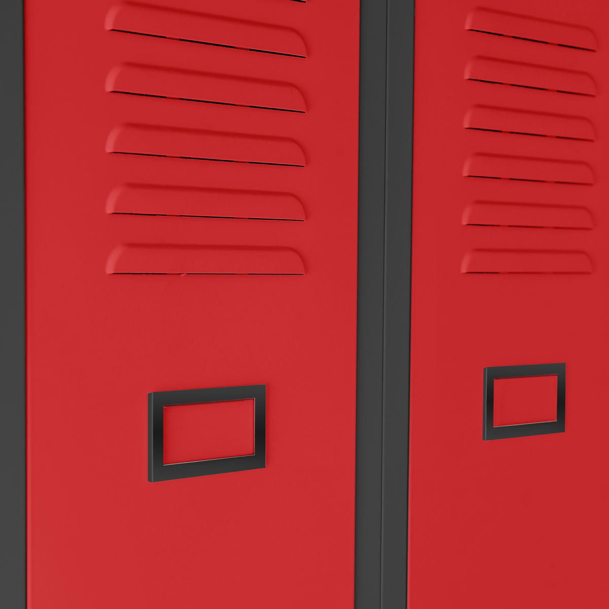 UMKLEIDESCHRANK KACPER - Anthrazit/Rot, Metall (80/180/50cm) - Jan Nowak