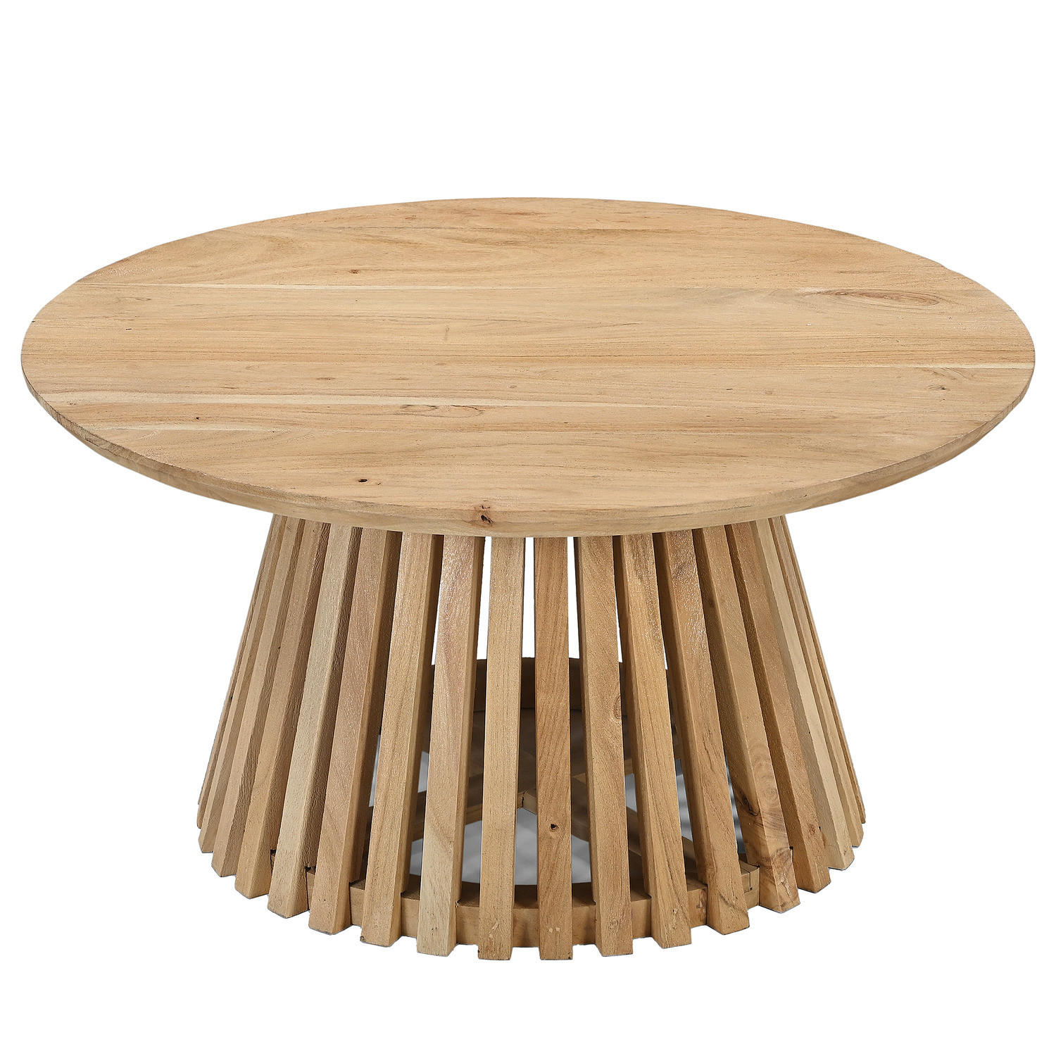 COUCHTISCH - Akazie massiv - Akaziefarben, Holz (80/80/40cm) - home24