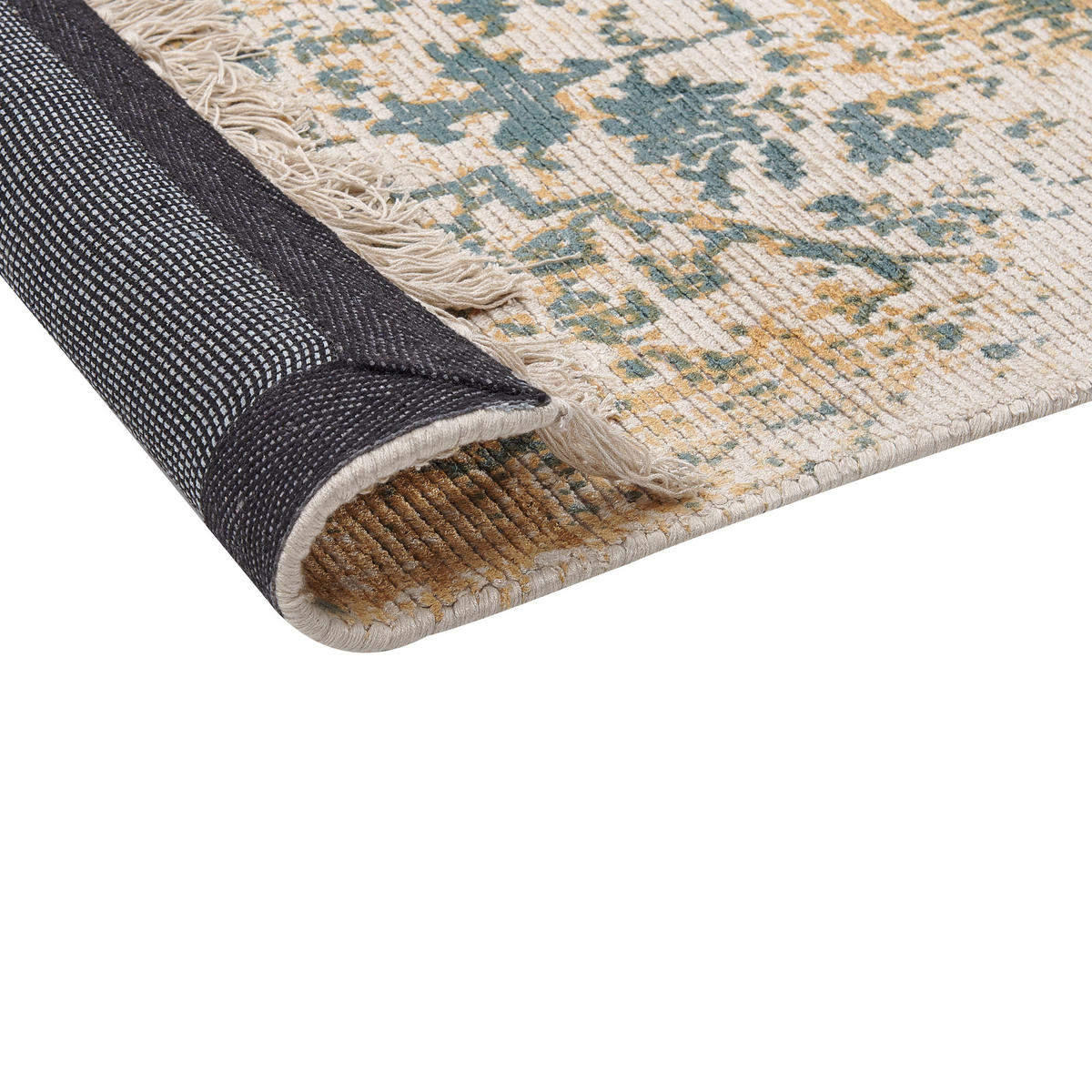 VINTAGE-TEPPICH Boyali 200/140 cm - Grün, Naturmaterialen (140/200cm) - Beliani