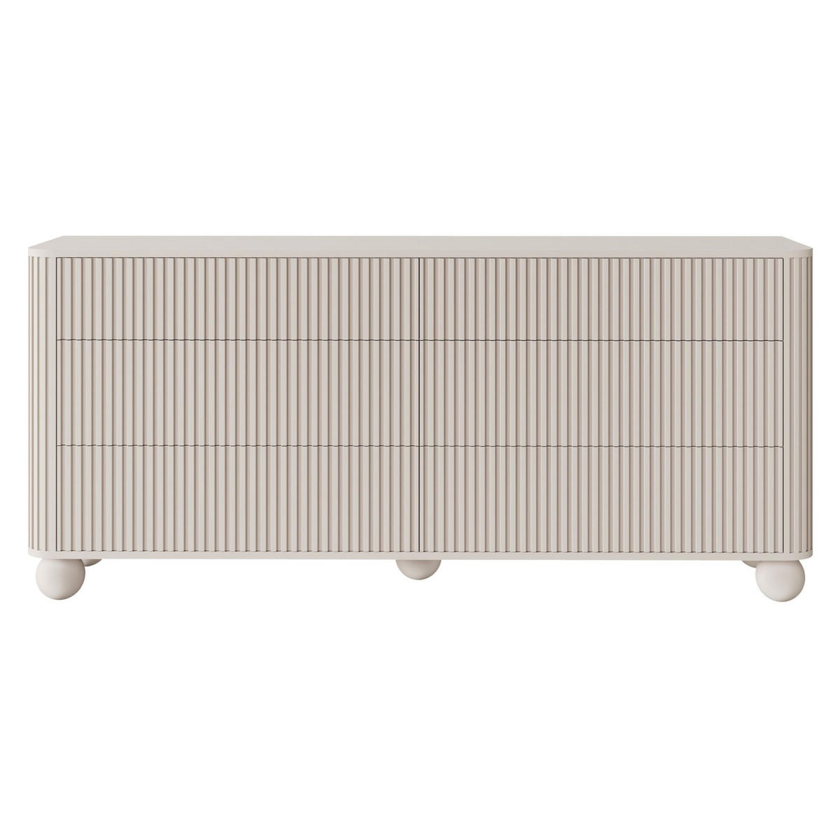 KOMMODE Arvello Greige 168 cm - Taupe, Holz/Holzwerkstoff (168/83.8/38cm) - Selsey