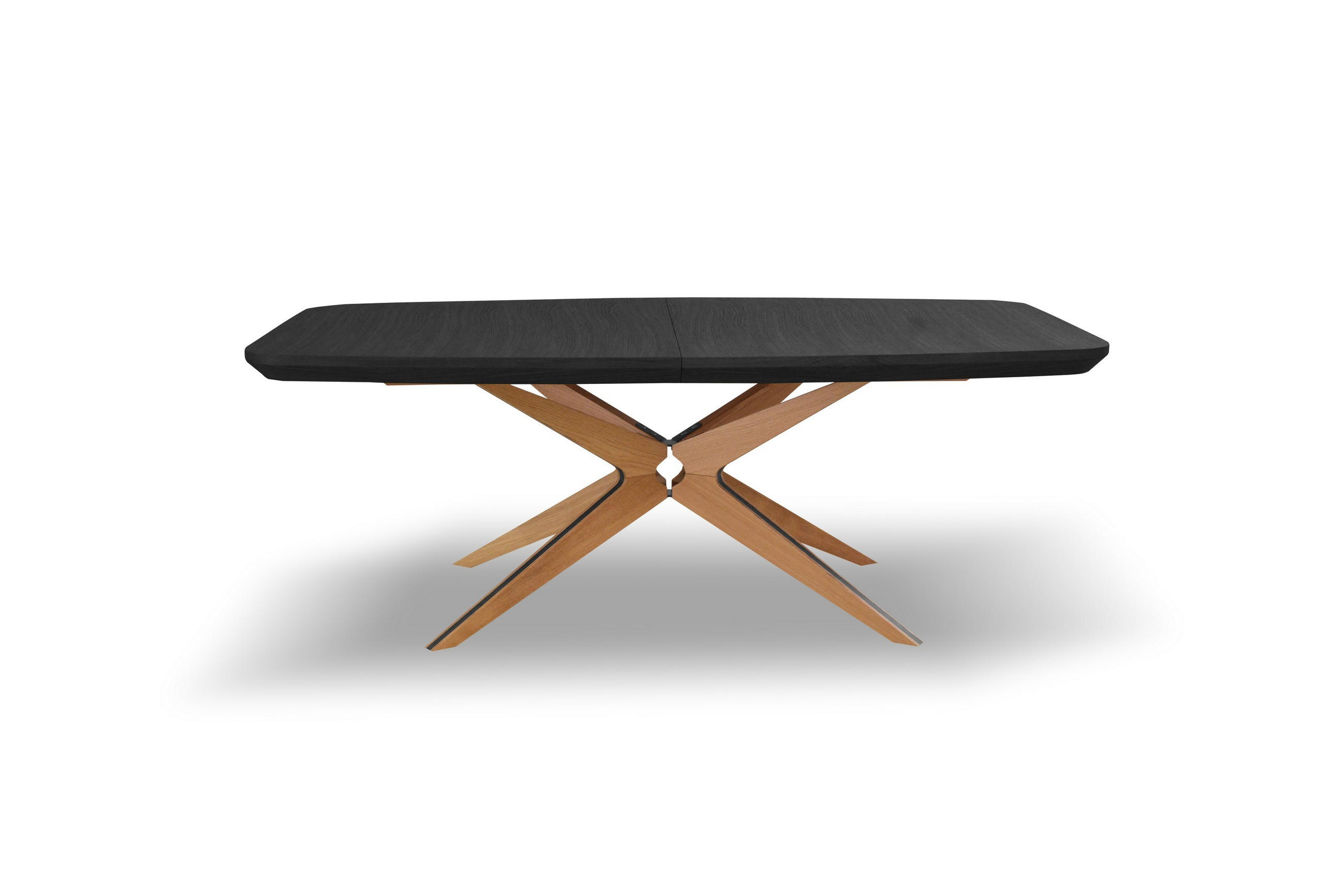 Masseno Esstisch Schwarz 110x76x200 cm