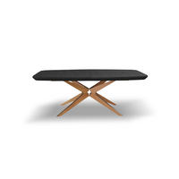 ESSTISCH SOLIDO Ausziehbar 200 - 300 / 110 x 76 cm - Eichefarben/Schwarz, Holz (200/110/76cm) - MASSENO