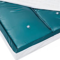 WASSERBETTMATRATZE Stark beruhigt 160/200/20 cm Dual - Blau, Textil (160/200cm) - Beliani