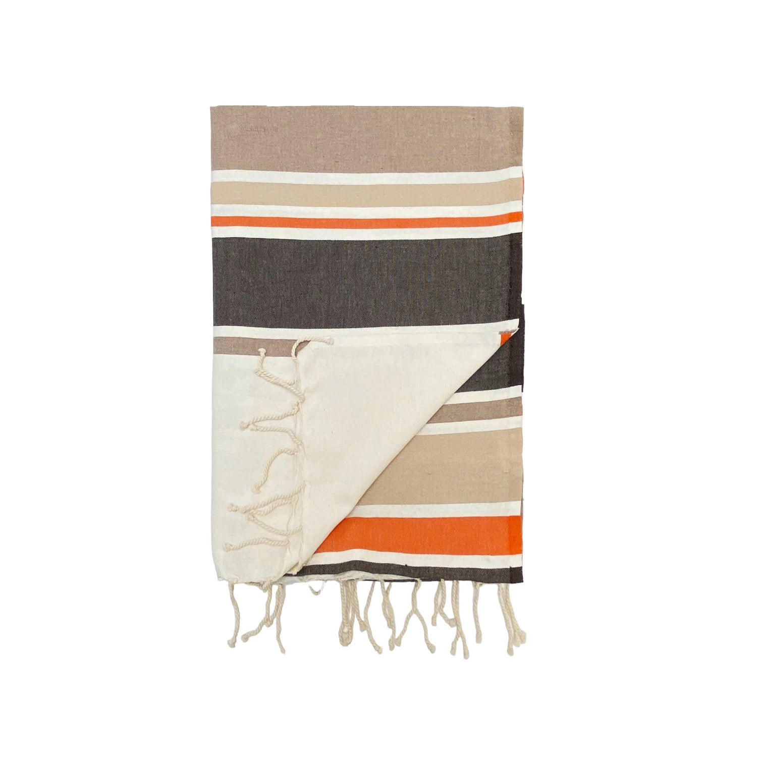 HAMMAMTUCH Traditionelle Helios Schokolade 100x200 190g/m² braun - Braun, Textil (100/200cm) - LE COMPTOIR DE LA PLAGE