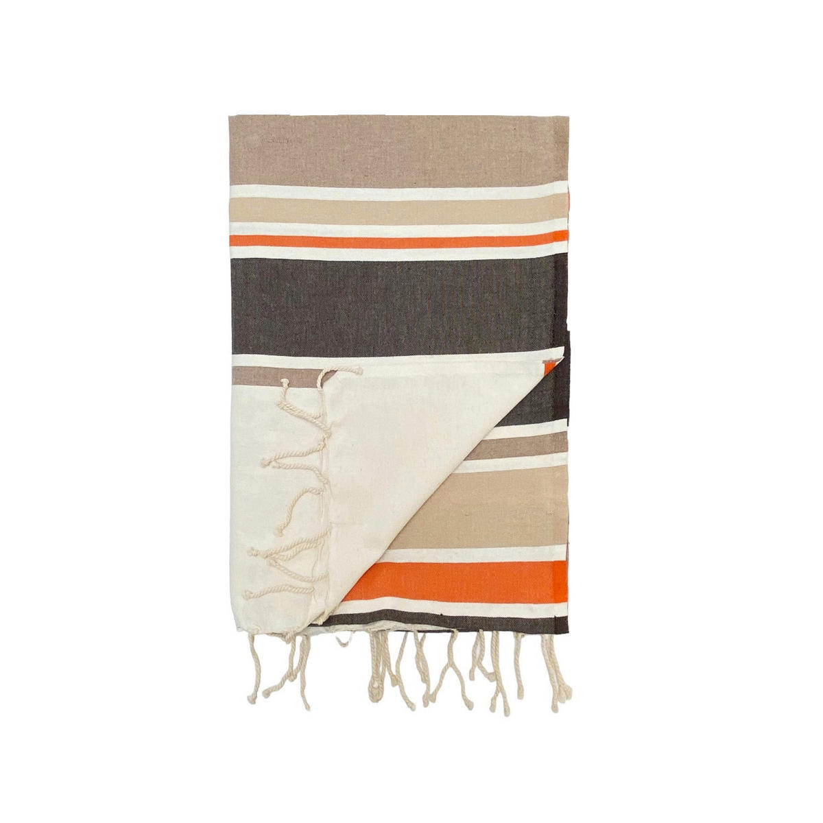 HAMMAMTUCH Traditionelle Helios Schokolade 100x200 190g/m² braun - Braun, Textil (100/200cm) - LE COMPTOIR DE LA PLAGE