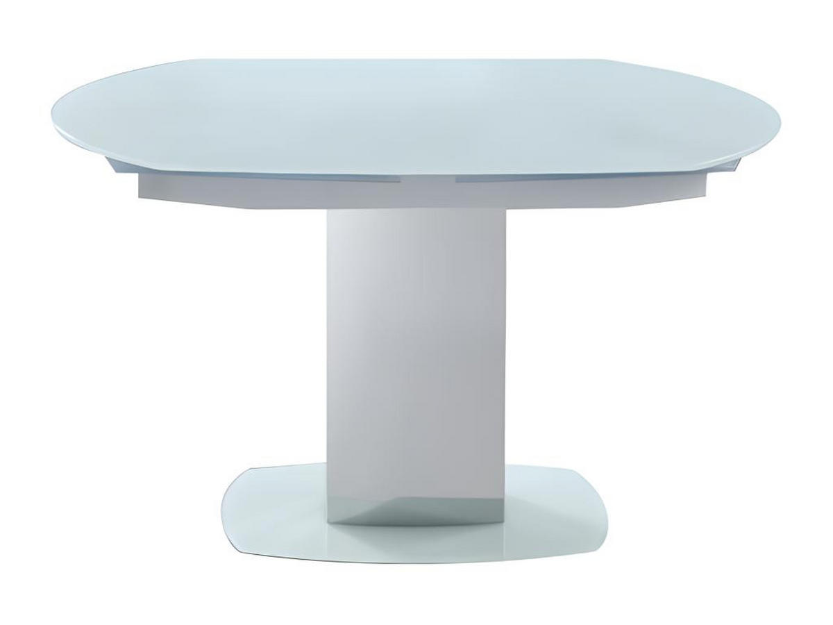ESSTISCH ausziehbar - Glas & Metall - Weiß - TALICIA - Weiß, Glas (190/105/75cm) - Vente-Unique