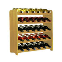 WEINREGAL Pinotwine C 61,6x63,2x26,5 cm 30 Flaschen Massives Kiefernholz Rotbraun Geölt - Rotbraun, Holz (63.2/61.6/26.5cm) - PROREGAL