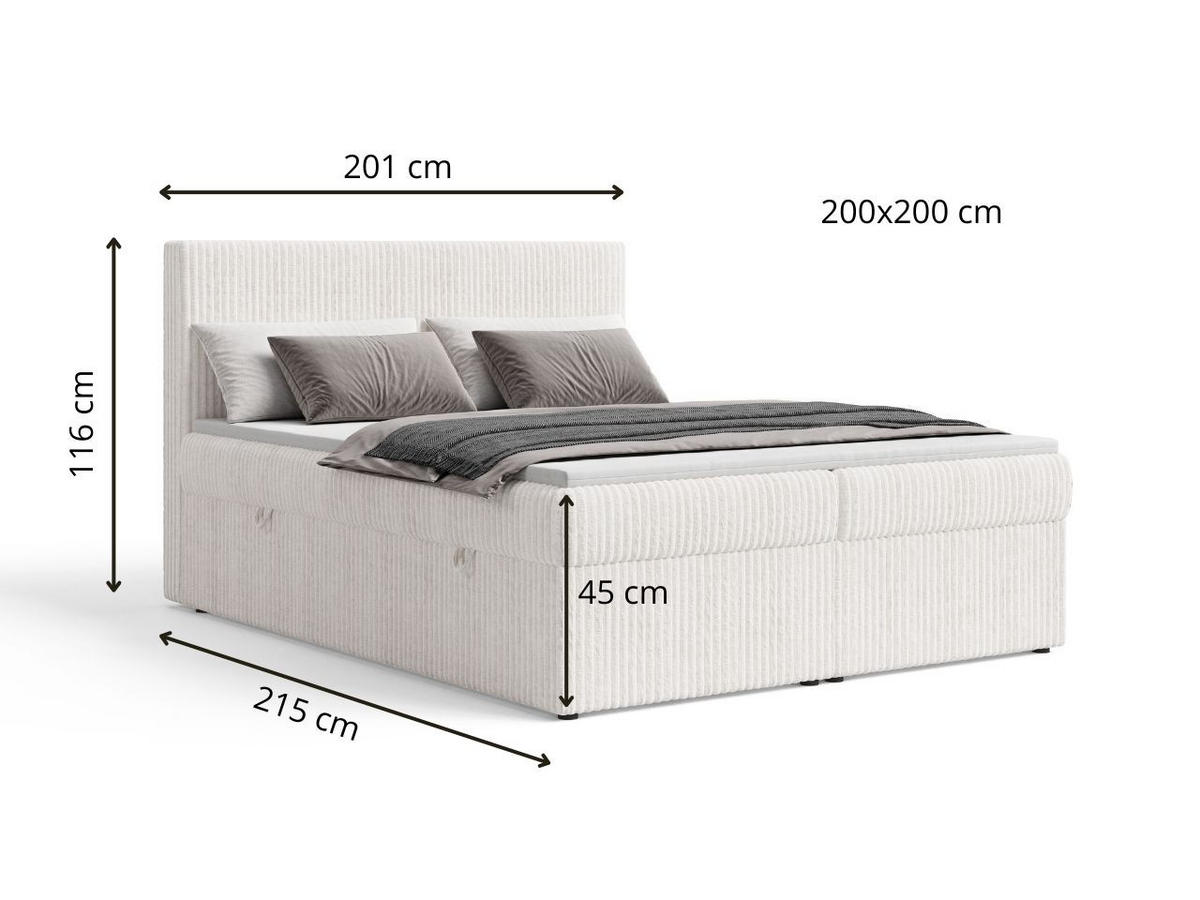 BOXBETT Brisa 200x200 Grau - Grau, Holz/Textil (200/200cm) - Graingold