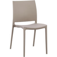 GARTENSTUHL Kunststoff Taupe - Taupe, Kunststoff (42/81/49cm) - CLP