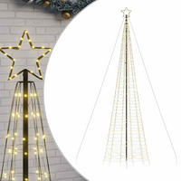 WEIHNACHTSBAUM LED 500 Cm Weiss Metall - Weiß, Metall (500cm) - vidaXL