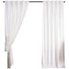 VORHANG 2ER SET MILANO HxB 235x135 cm Weiß - Weiß, Textil (135/235cm) - Gardinenbox