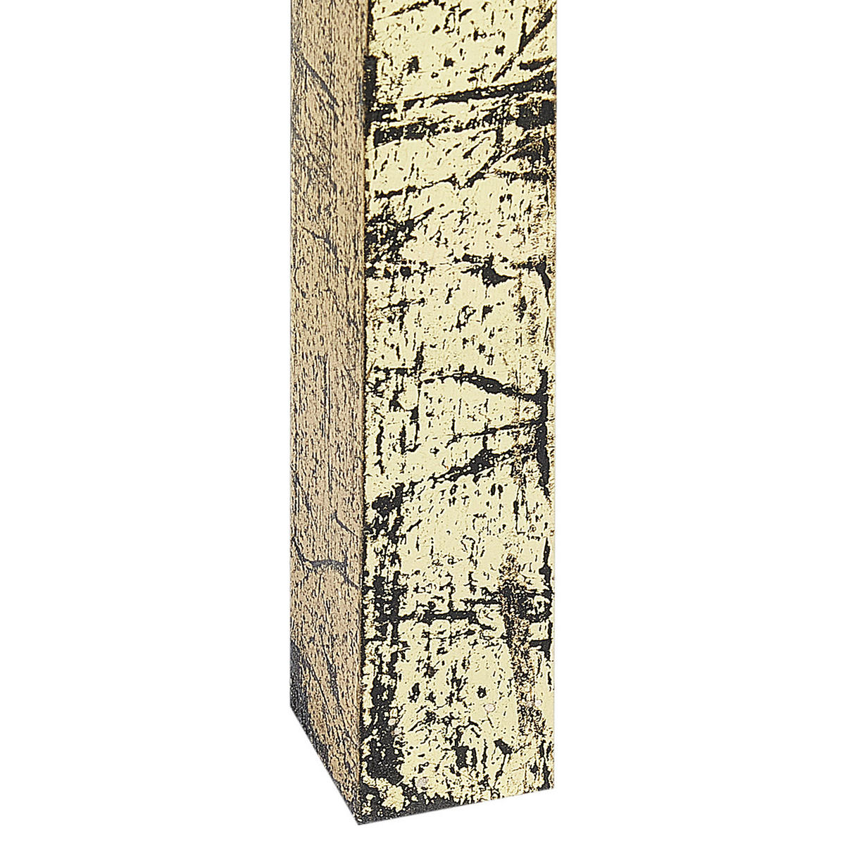 BEISTELLTISCH gold/schwarz quadratisch 40/40 cm Palasi - Goldfarben/Schwarz, Holz (40/40/40cm) - Beliani