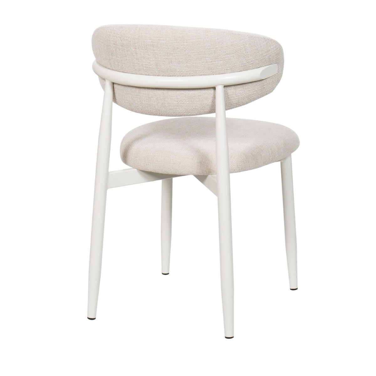 ESSZIMMERSTUHL 2er Set aus Stoff, beige - Beige, Textil/Metall (52/77/56cm) - Giga Meubel