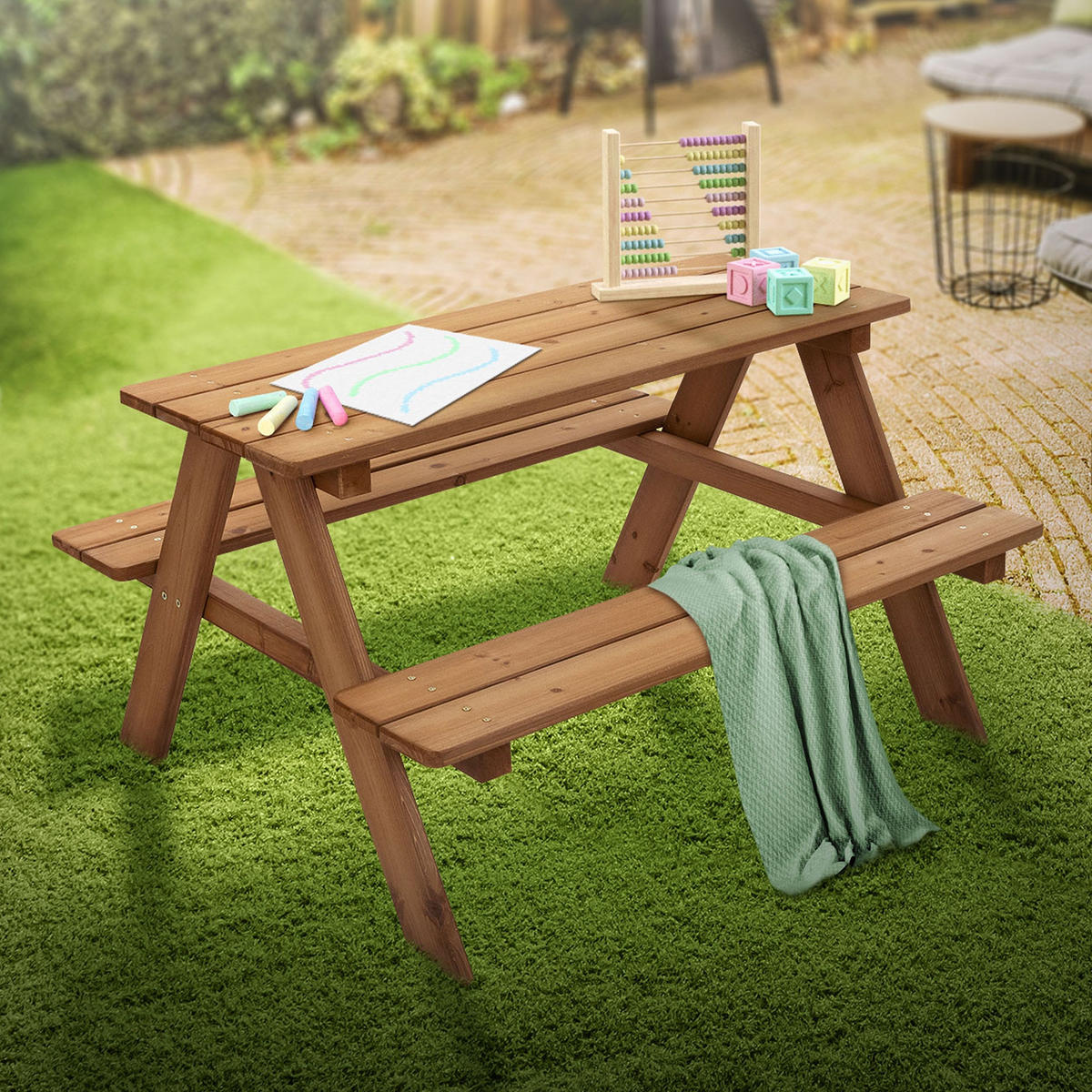 KINDERSITZGARNITUR Braun - Braun, Holz - ML-DESIGN