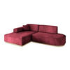 ECKSOFA Ottomane Links IREA-L1 - 232x165x80 cm Bordeauxrot - Bordeaux, Holzwerkstoff/Textil (232/165cm) - ALTDECOR