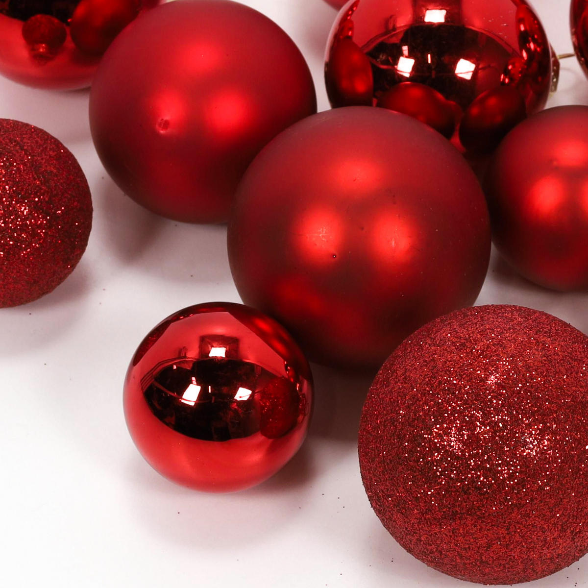 GLASKUGELN Rot 34er-Set - Rot, Glas (13/26.5/26.5cm) - Home Styling Collection