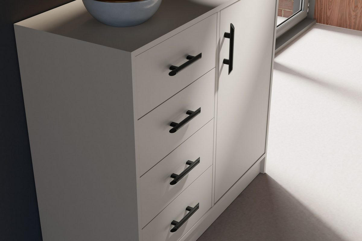 KOMMODE SAM SRK2 90/84/40 in Kaschmir - Kaschmir, Holzwerkstoff (90/84/40cm) - Deine Möbel 24