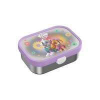 EDELSTAHL-BROTDOSE MIT GABEL Campus Paw Patrol Girl 18 x 13 cm - Lila/Multicolor, Kunststoff/Metall (13.2/6.1/17.8cm) - Mepal