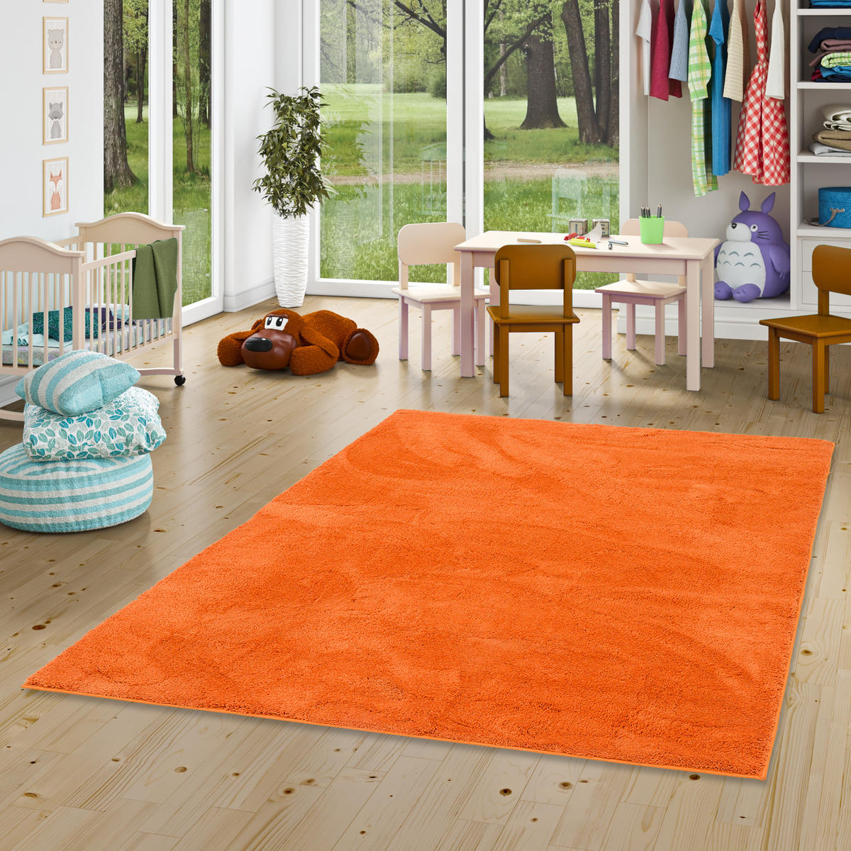 KINDERTEPPICH SUPER SOFT HOCHFLOR SILKY KIDS - Orange, Textil (80/150cm) - Pergamon