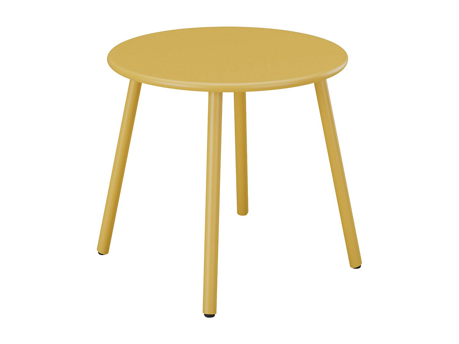 GARTEN-BEISTELLTISCH - Metall - Senfgelb - MIRMANDE von MYLIA - Gelb, Metall (50/50/44.5cm) - Vente-Unique