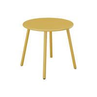 GARTEN-BEISTELLTISCH - Metall - Senfgelb - MIRMANDE von MYLIA - Gelb, Metall (50/50/44.5cm) - Vente-Unique