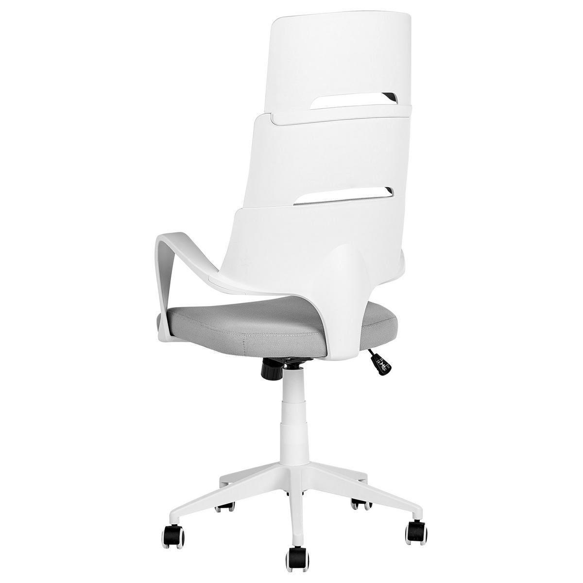 BÜROSTUHL Kunststoff Grau Grandiose - Grau, Textil (66/118/52cm) - Beliani