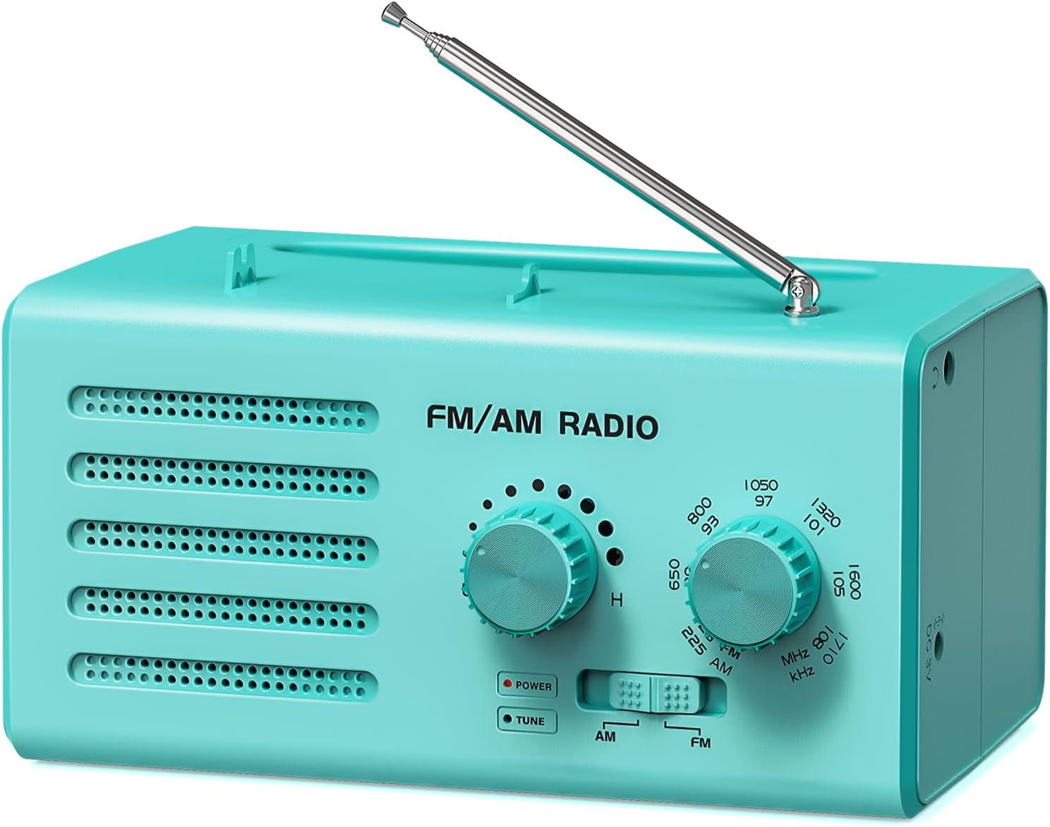 RADIO – FM/AM – Lautsprecher-/Kopfhöreranschluss/USB-Netzteil – Grün - Grün, Kunststoff (16/8.1/7.9cm) - DCA