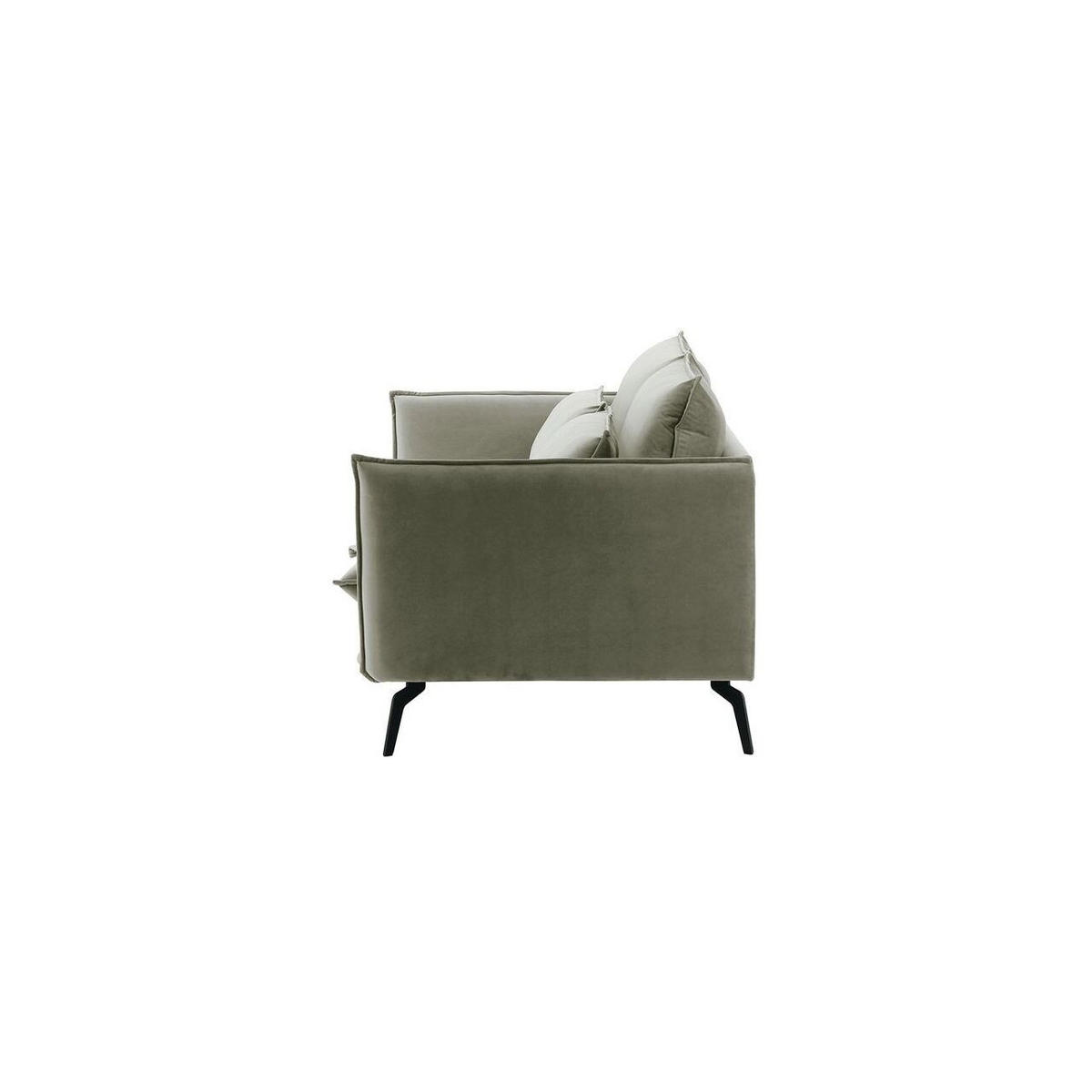 SOFA Layla 2,5-Sitzer-Velluto 15 - Hellgrau, Holz/Textil (197/95/98cm)