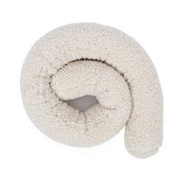 BETTUMRANDUNGSSCHUTZ Bettschlange aus Teddystoff, 150 cm, Beige-Creme - Creme, Textil - MeowBaby