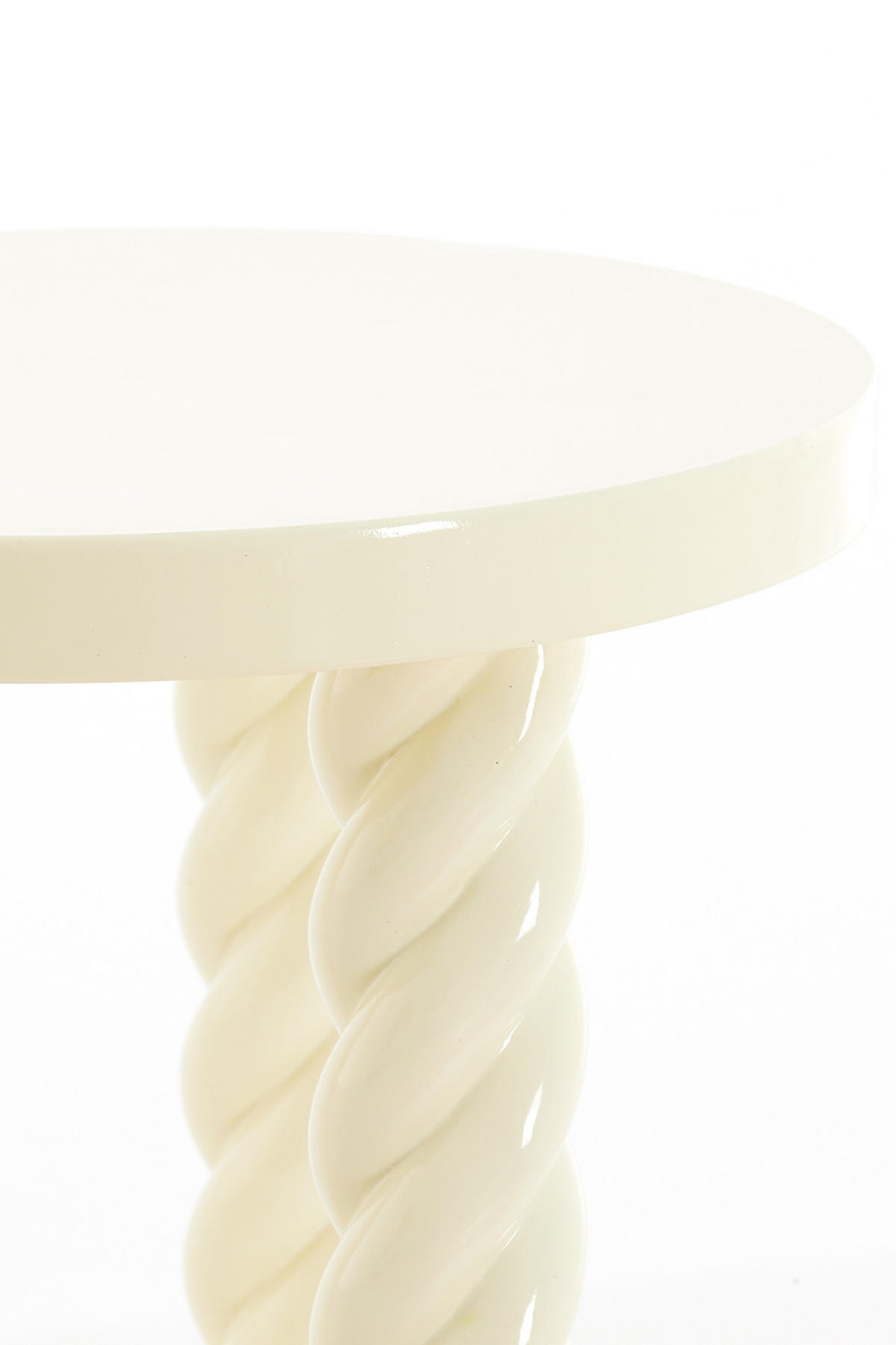 BEISTELLTISCH Vallejo Weiß Ø46/46 cm - Weiß, Kunststoff (46/46/46cm) - Light & Living