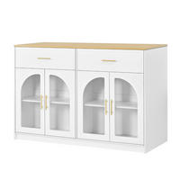 KÜCHENINSEL Mit LED-Beleuchtung, Freistehender , Für Esszimmer Und Küche, 135/55/91 cm - Weiß, Holzwerkstoff (55/91/135cm) - Rolipo