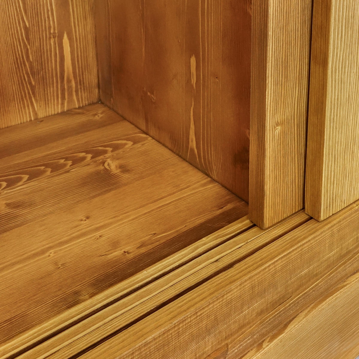 KLEIDERSCHRANK aus Massivholz CHARLOTTE 3 - Hellbraun, Holz (120/190/61cm) - Seart