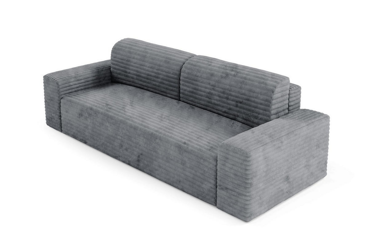 SCHLAFSOFA mit Bettkasten Grau - Schwarz/Grau, Holz/Holzwerkstoff (260/70/102cm) - Furnisell