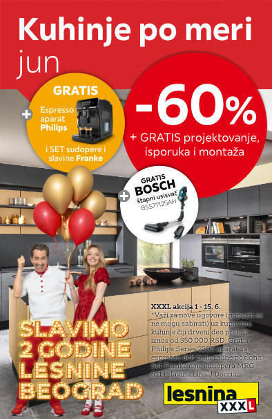 60% na kuhinje po meri