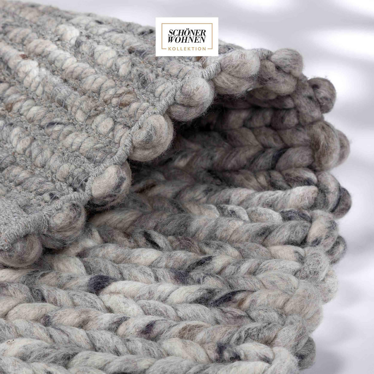 KOBEREC v obývacej izbe ENISA - sivá, textil (70/140cm) - Schöner Wohnen