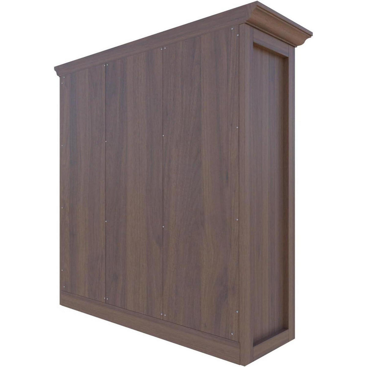 BÜCHERREGAL mit Sockel Walnuss 9 Fächer 99 x 98 cm - Braun, Holzwerkstoff (98/99/34cm)