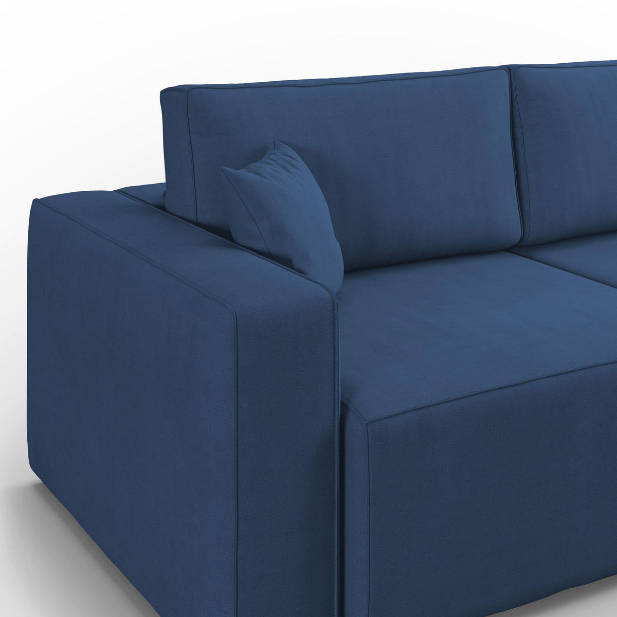 LINEARSOFA Morfeo - Blau, Textil (180/86/99cm) - Divani.store