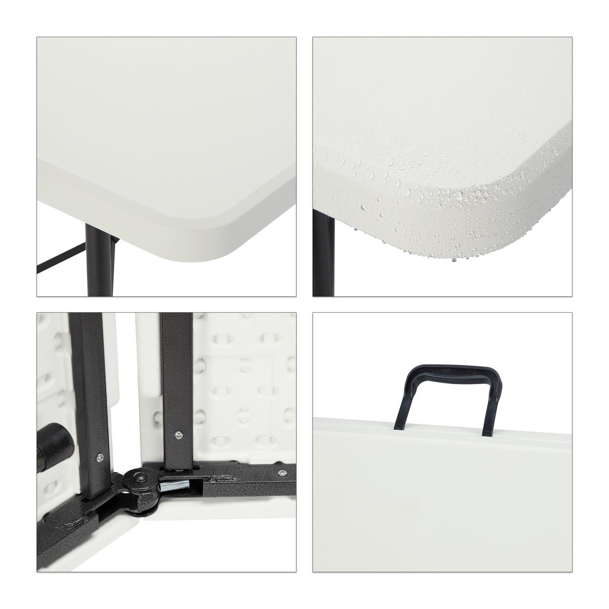 2XBIERBANK - Weiß, Metall - Relaxdays