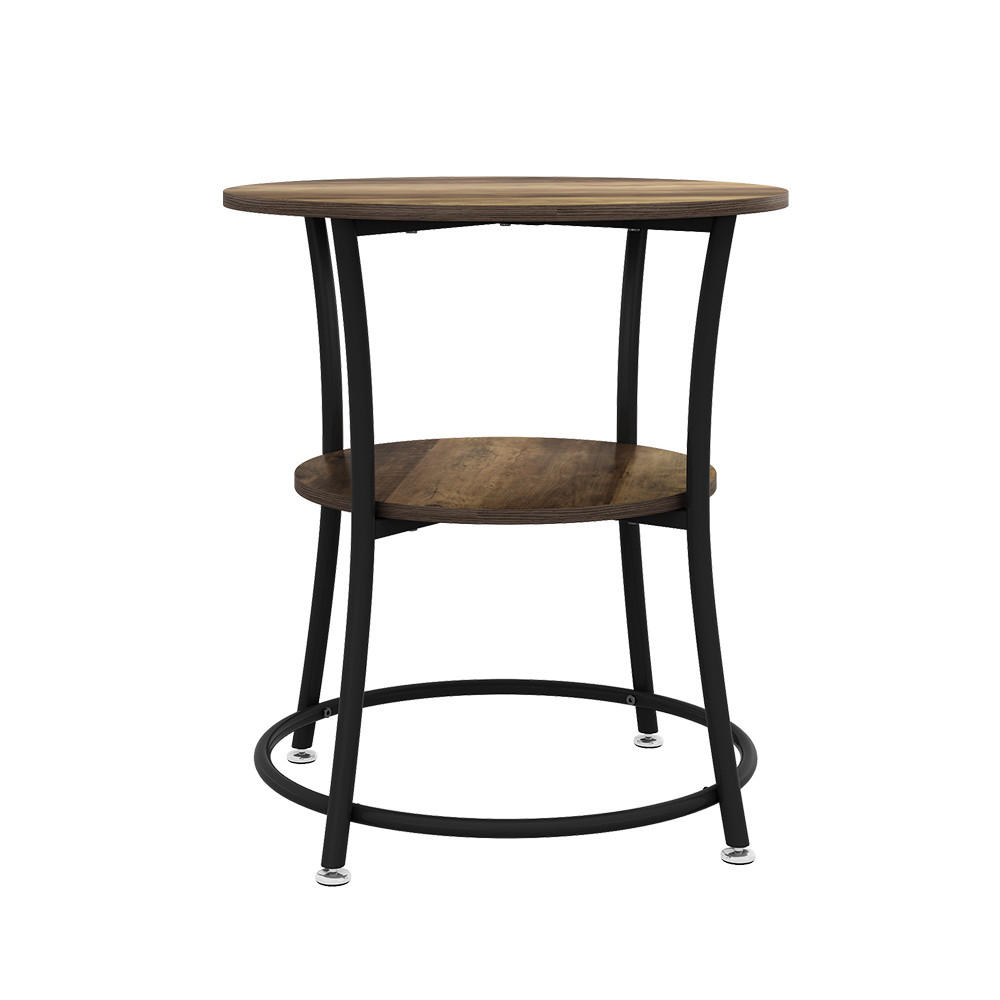 COUCHTISCH Quebec Antikholz 50 x 50 cm mit Ablage - Alteiche, Holzwerkstoff (50/50/55cm) - Vicco