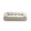 SOFA Diana aus 3D-Stoff leichtes beige 3 Sitzplätze - Creme, Textil (114/72/234cm) - Micadoni
