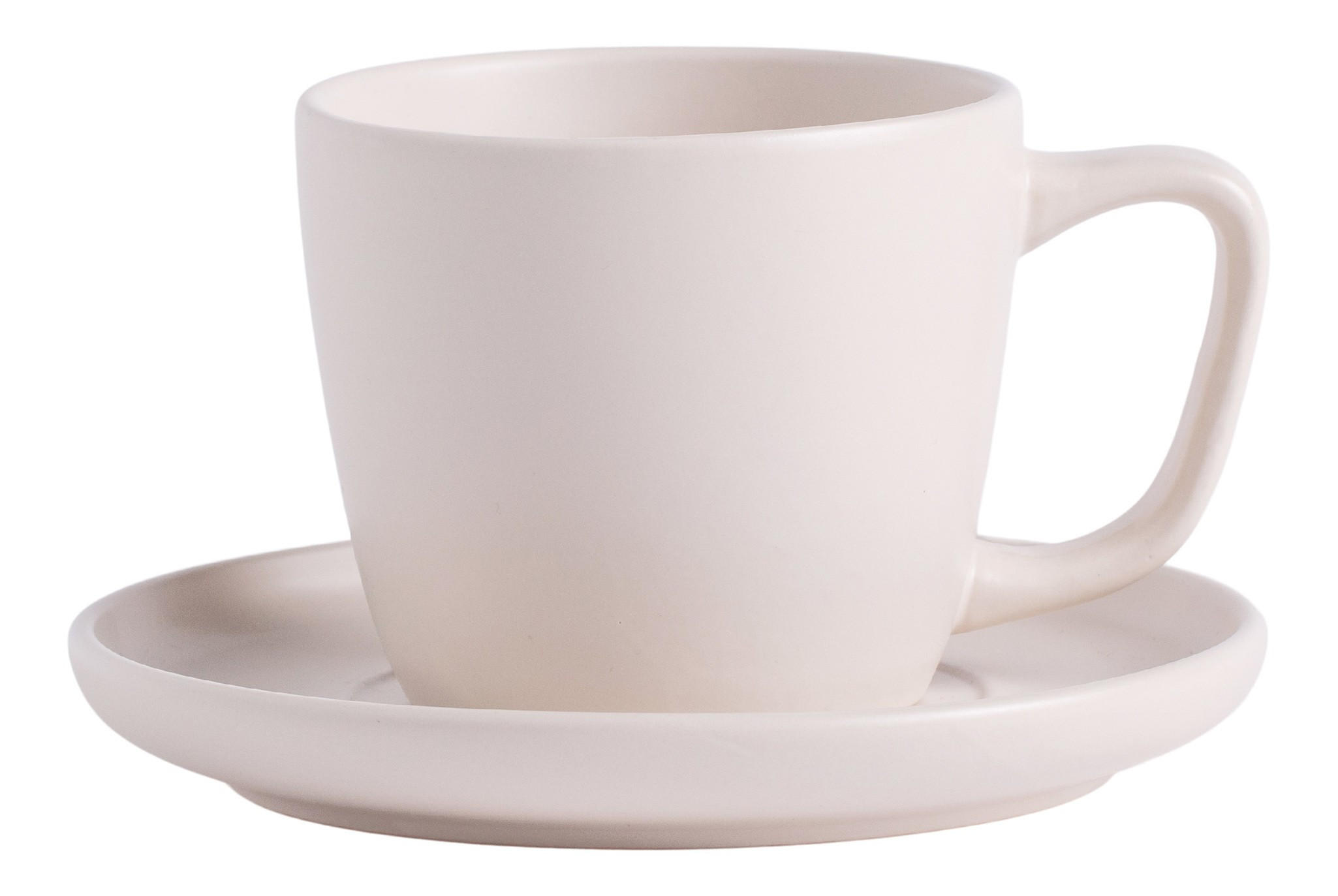 TASSE MIT UNTERTASSE Kendrick - Beige, Stein (0.22L) - home&you