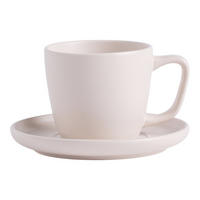 TASSE MIT UNTERTASSE Kendrick - Beige, Stein (0.22L) - home&you