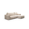 ECKSOFA aus Polyester Revolto L 6 Sitzer, Beige (Aragon 03) - Beige, Textil (268/163cm) - Meblito