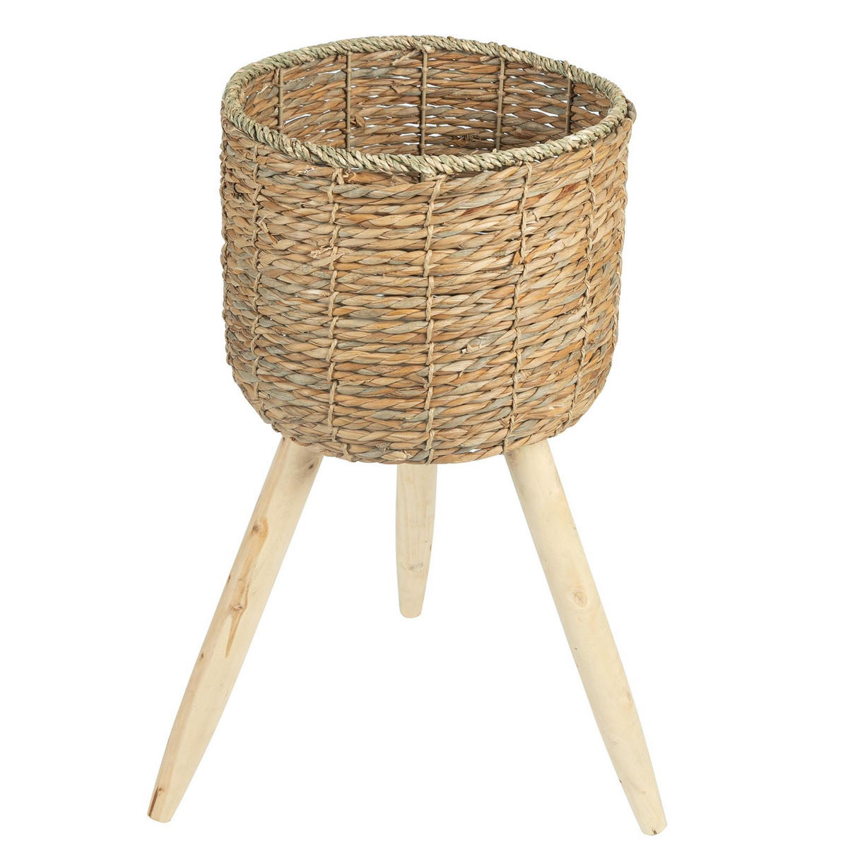 ÜBERTÖPFE NAPARI - Naturfarben, Holz (29/56/29cm) - IDIMEX