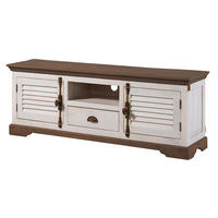 TV-BOARD Mango 170x45x55 weiß lackiert TOULOUSE #111 - Weiß, Holz (170/55/45cm) - Massivmoebel24