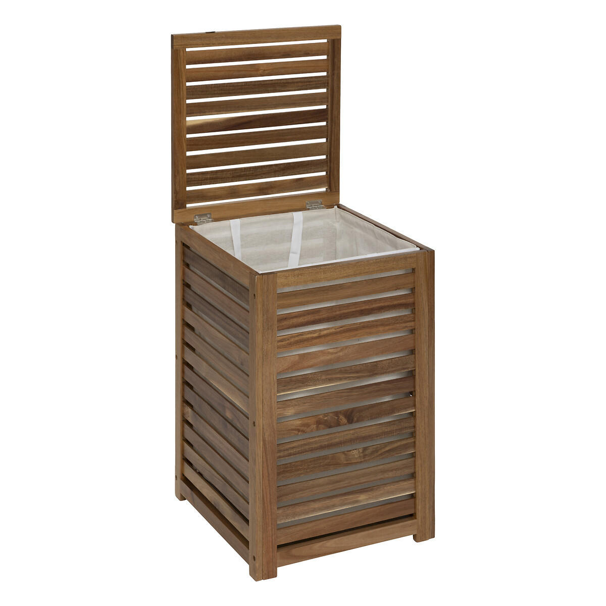 HOLZKORB für Wäsche Acacia 65 l 40,3/40,3/60 cm - Braun, Holz (40.3/40.3/60cm) - 5five Simply Smart