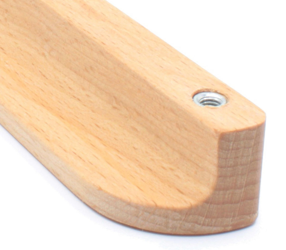 MÖBELGRIFF BA 160mm, Holzgriff Buche massiv, Griffleiste Küche - Naturfarben, Holz (2.5/2/18.2cm)