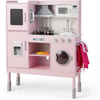 KOCH Spielset Für Kinder Pink - Pink, Holz (29/103/83cm) - COSTWAY