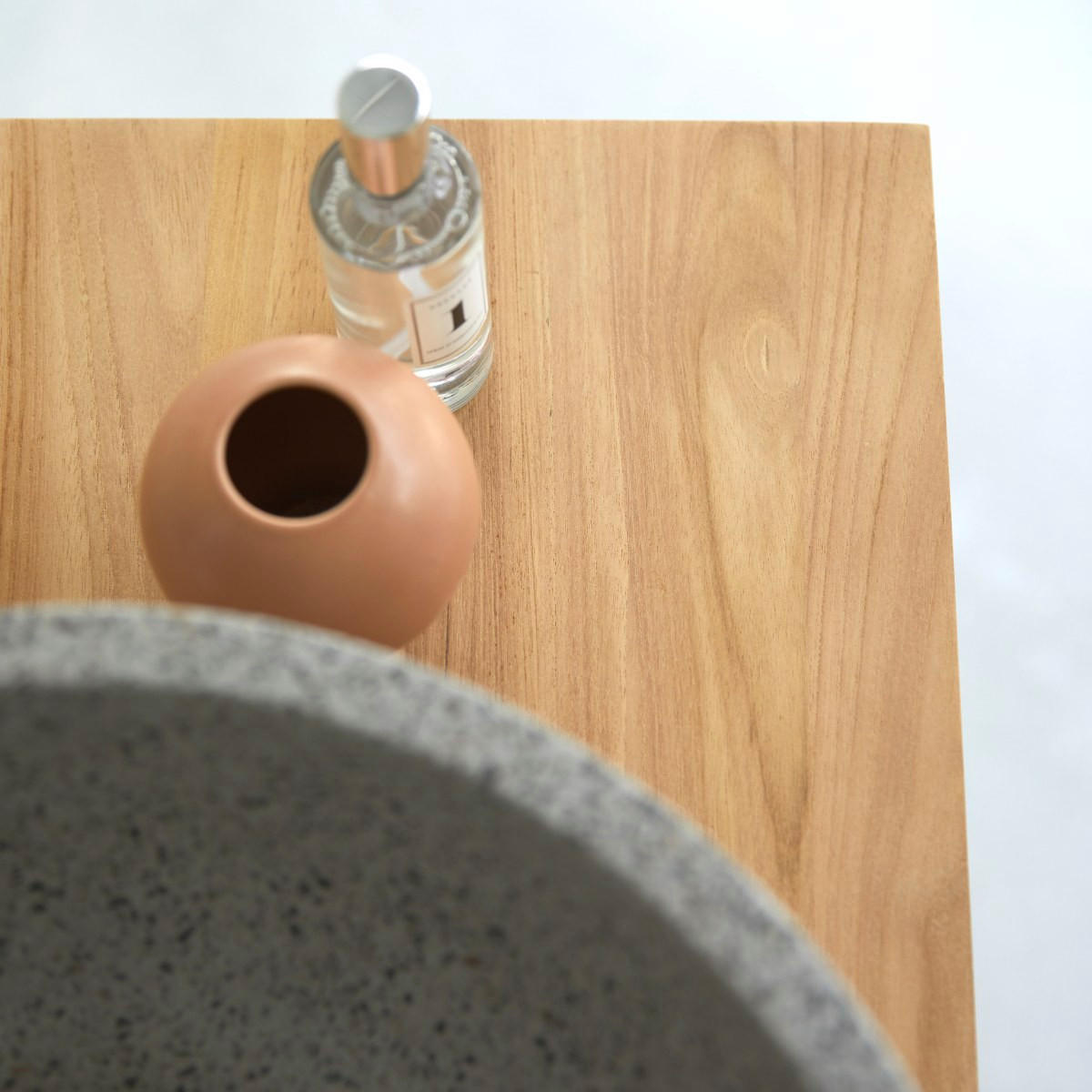 WASCHTISCHUNTERSCHRANK Jill Natur aus Teak - Naturfarben, Holz (120/78/46cm) - Tikamoon